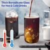 1/4 st 400 ml Glasmugg med Trälock och Sugrör Juice Dryck Ölmugg Kaffe Mjölk Genomskinlig Vattenmugg Lämplig för Festligheter