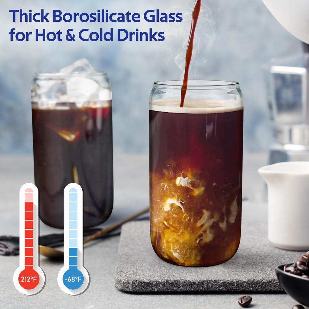 1/4 st 400 ml Glasmugg med Trälock och Sugrör Juice Dryck Ölmugg Kaffe Mjölk Genomskinlig Vattenmugg Lämplig för Festligheter