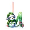 2D Christmas Decoration Pendant Christmas Tree Tag Theme Party Crafts Ornament