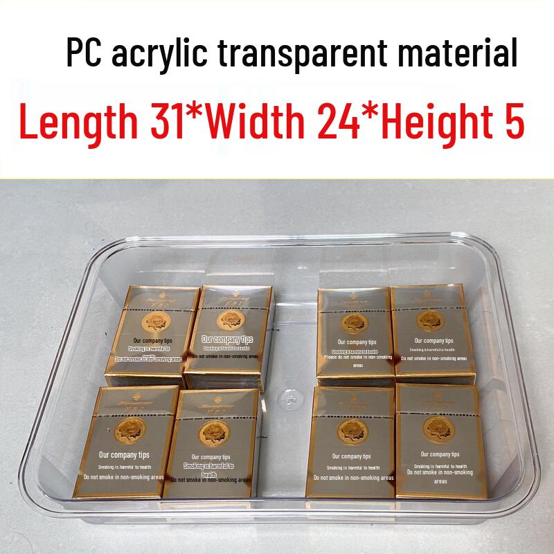 Rectangular Transparent Food Display Tray