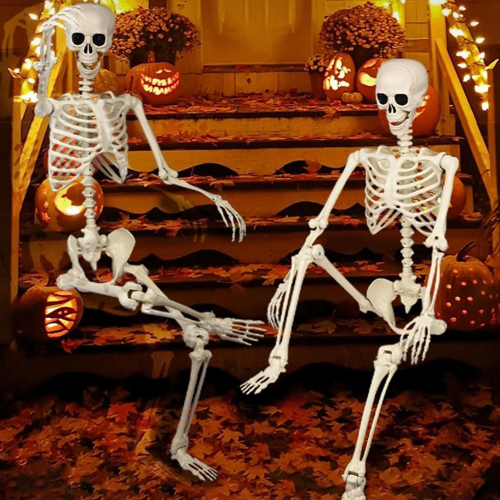 Halloween skeleton human 40cm movable joint standing scene arrangement plastic simulation skeleton model