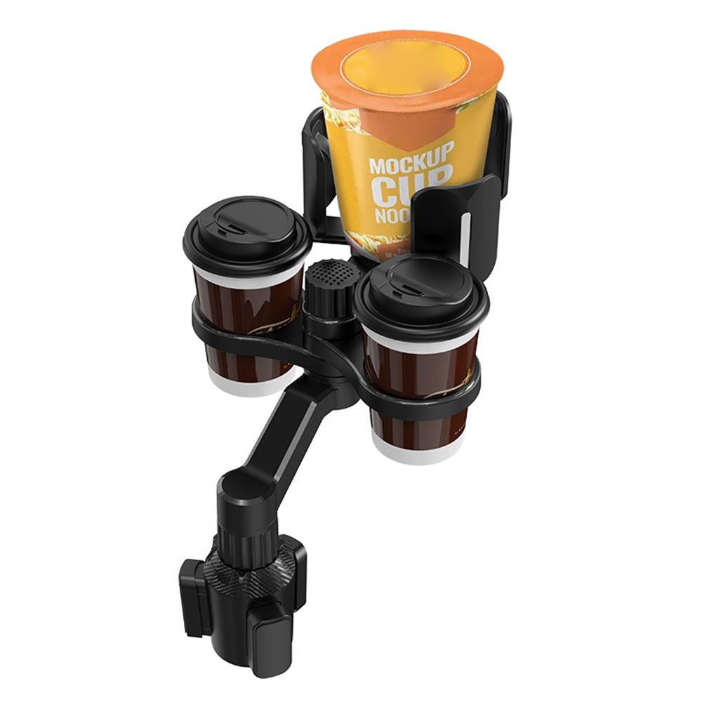 

D03 Car Cup Holder Expander with Adjustable Cup Holder Dual Round Car Cup Holder Mount Organizer for Drink Bottle Snack Type A