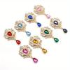 3Pcs/5Pcs Random Color 32*60MM for Needlework Rhinestone Button Hair Manualidades Accessories Diy Flat Back Brooch Jewelry Accessories