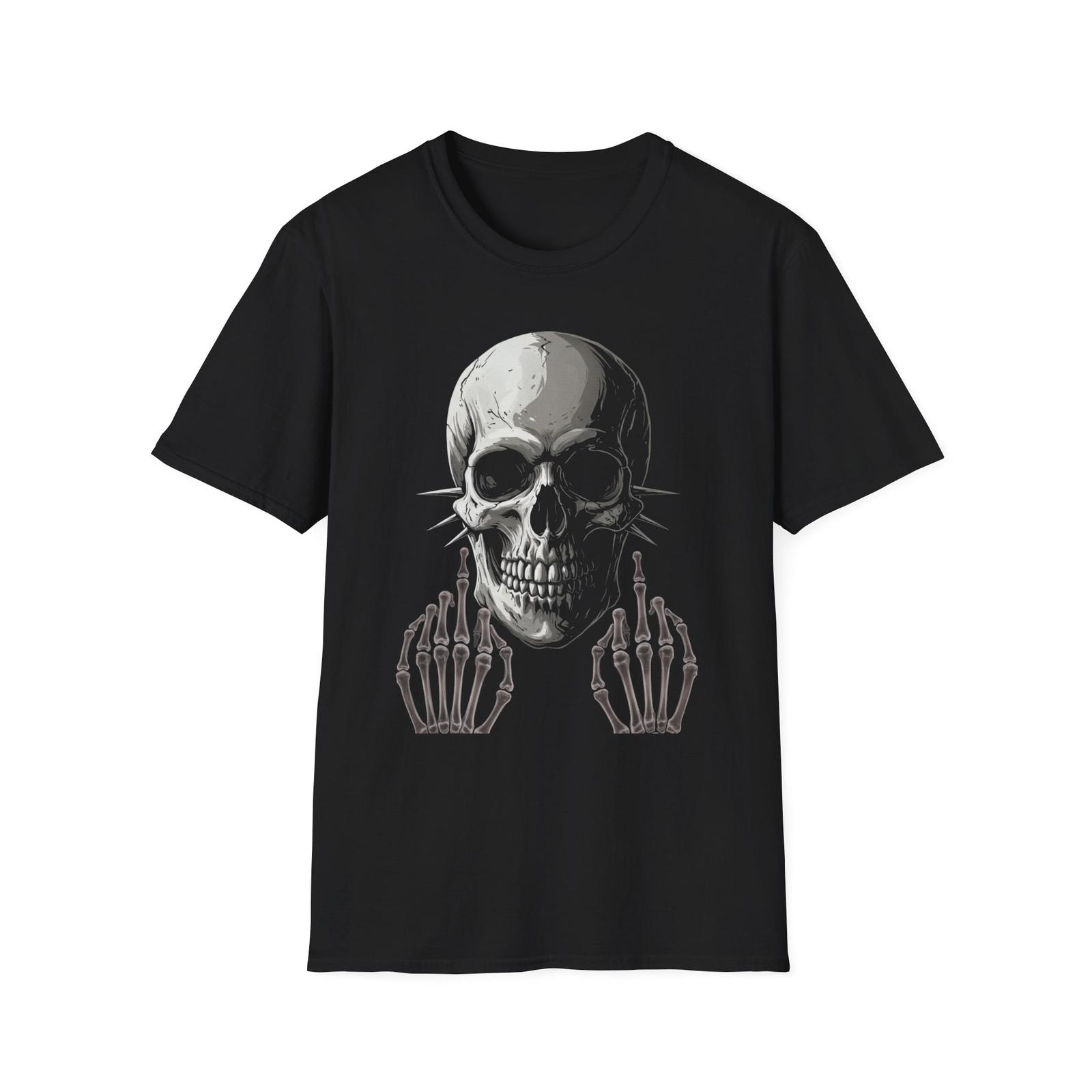 Gothic Skull Graphic Tee, Unisex Softstyle T-Shirt S
