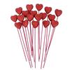 10pcs Red Pink Heart Cake Toppers DIY Decoration Vase Picks Decor  Valentine's Day