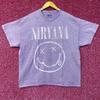 Nirvana Dead Smiley Face Purple T-Shirt XL