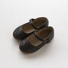 [Babyzzam] Girl's Glitter Button Flats Black [Y053-10000]