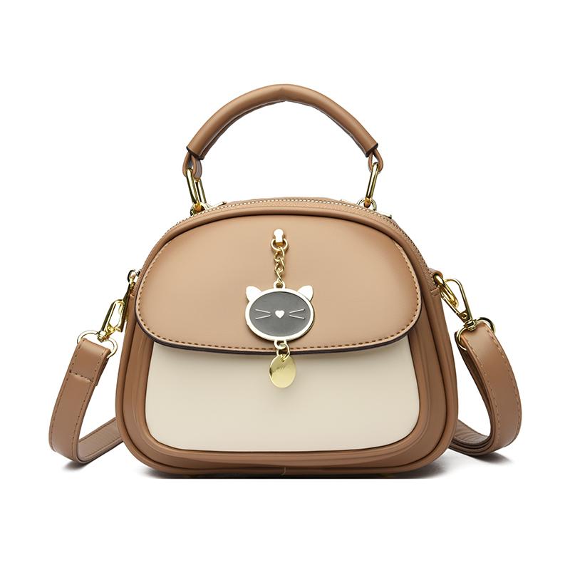 

Fashiable Women Single Shoulder Bag Faux Leather Handbag Crossbody Purse Small Tote Bag for Ladies Girls Daily Use Work Office бежевый