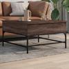 Coffee Table, Brown Oak, 80x80x45 Cm