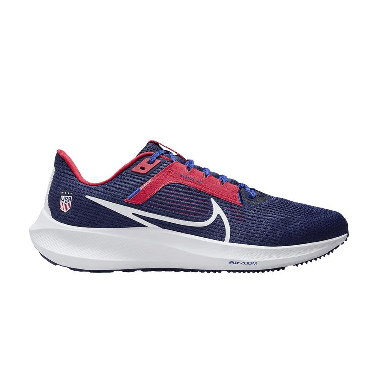 

Nike Air Zoom Pegasus 40 USA USWNT Men Sneakers Blue Loyal-Blue Hyper-Red FN0096-401