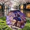 Custom Name Personalized Genshin Impact Print Umbrella, Auto Open Close, 8‑Rib Sturdy Frame, Commute Camping Hiking Use, Birthday Gift