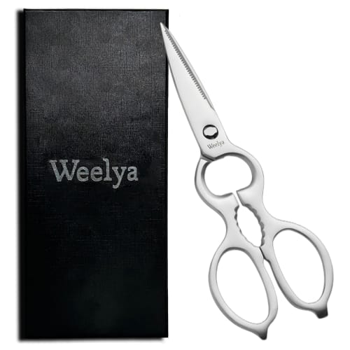 Kitchen Shears, Kitchen Scissors, Disassembled and Washable, All Stainless Steel, Multi-functional, Dishwasher Safe