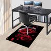 Rose Petals Crystal Velvet Office chair mat Area Rug - Non-Slip, Floor Mat, Office Desk Chair Rugs,Christmas Gift-1106243