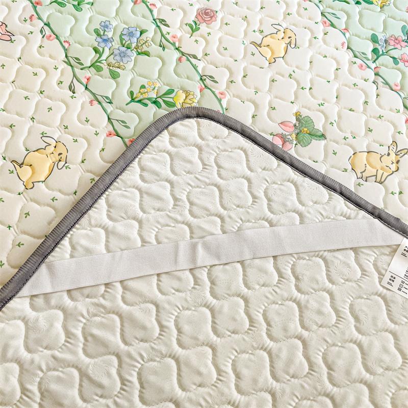 New Washable Summer Cool Memory Form Mattress Cover Cartoon Style Bed Cover Fitted Sheet 120/150/180cm Single/full Size