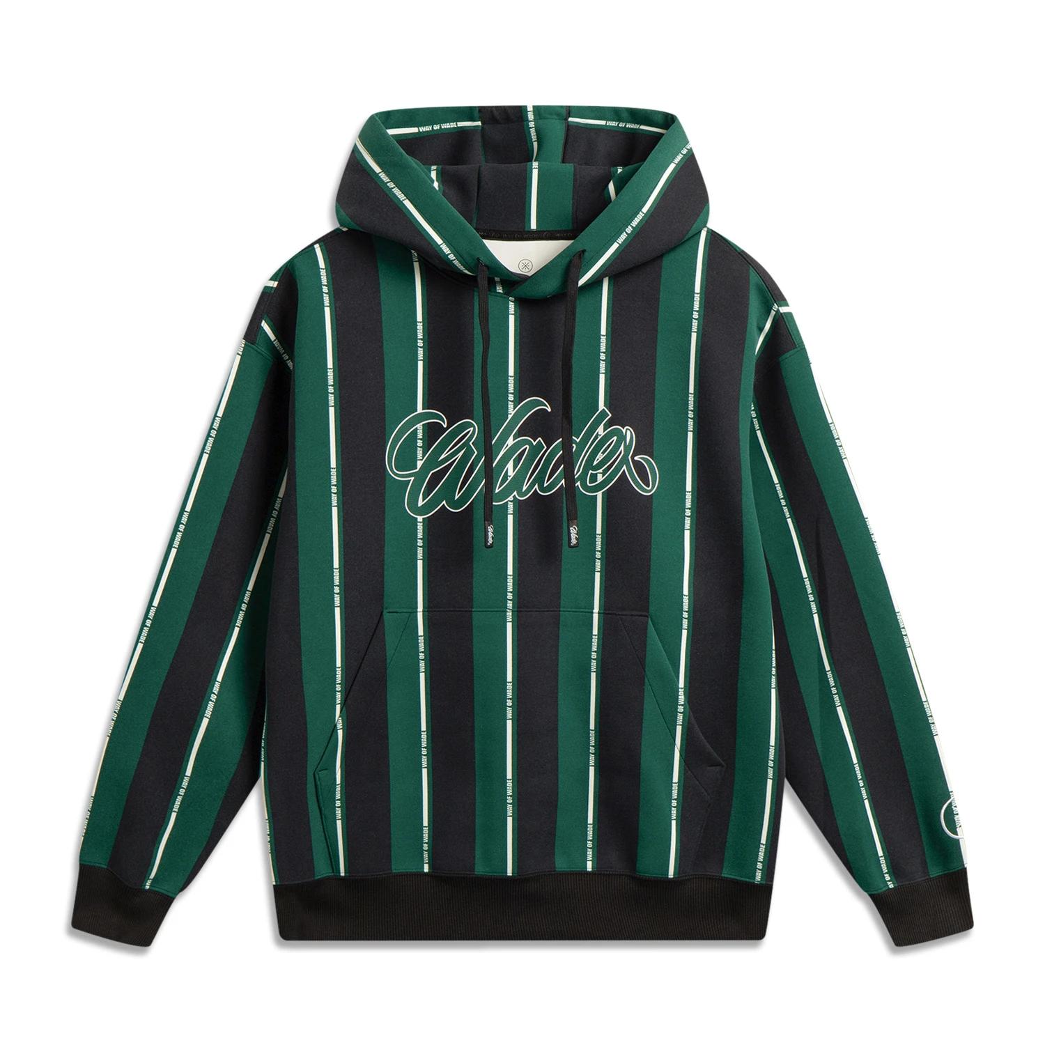 

Li Ning X Jay Flow Collaboration Wade Series Hooded Pullover Loose Letter Sweatshirt Men sweatshirt AWDVF47-4 M