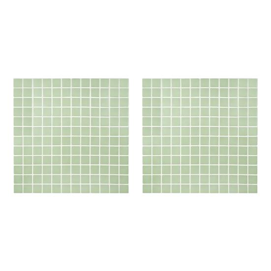 2Pcs Retro Wall Tile Stickers, 3D Self Adhesive Tile Stickers, Waterproof Wall Decal, Peel And Stick Backsplash Decals for Kitchen Bathroom Wall