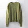 Cozy Autumn/Winter Women's Wool-Blend Brushed Round Neck Long Sleeve Sweater