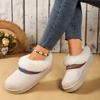 New Upgraded Ethnic Lambswool Snow Boots 2026 Winter Fur All-in-one Platform Slippers for Women's Versatile Outward Wear