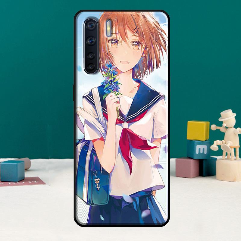 Anime girl cartoon japan cute Phone Case For Oppo A15 A74 A94 A54 A18 A38 A58 A78 A98 A40 A60 A80 A16 A76 A96 A57S A17 A77