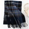 Plaid Scarf for Women 100% Wool Shawl All-Match Tassel Warm Comfortable Luxury Clothes New Fashion Autumn Winter Scarves