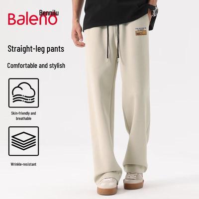 Baleno Men's American Retro Relaxed Fit Casual Trousers