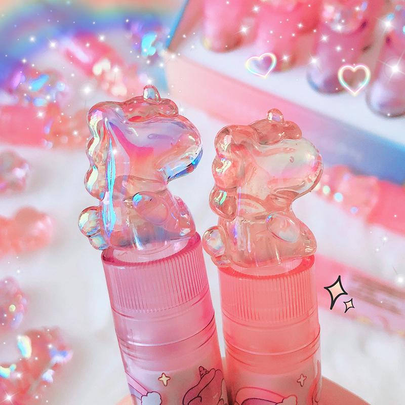 1Pcs Kawaii Lipstick Design Unicorns Rubber Erasers Student Correction Tool Kids School Office Supplies Gift Creative Stationery
