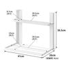 Yamazaki Laundry Side Magnetic Folding Shelf 2-Tier White W41xD26xH36.5cm Tower