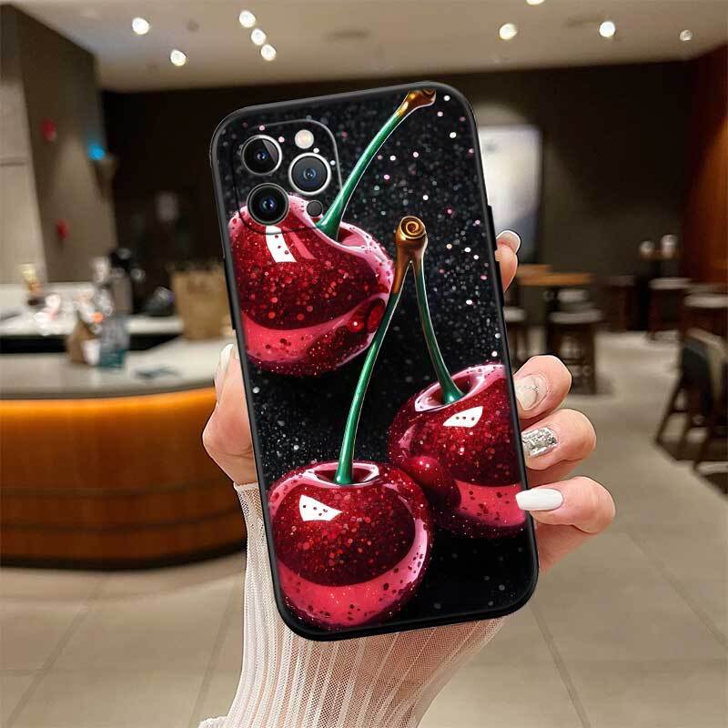 Cherry summer fruit Case for Samsung M55 M35 M15 A02 A05S A05 A06 A15 A12 A13 A10 A16 A20 A22 A24 A25 A30 A31 A32 A33 A35 A42 A50