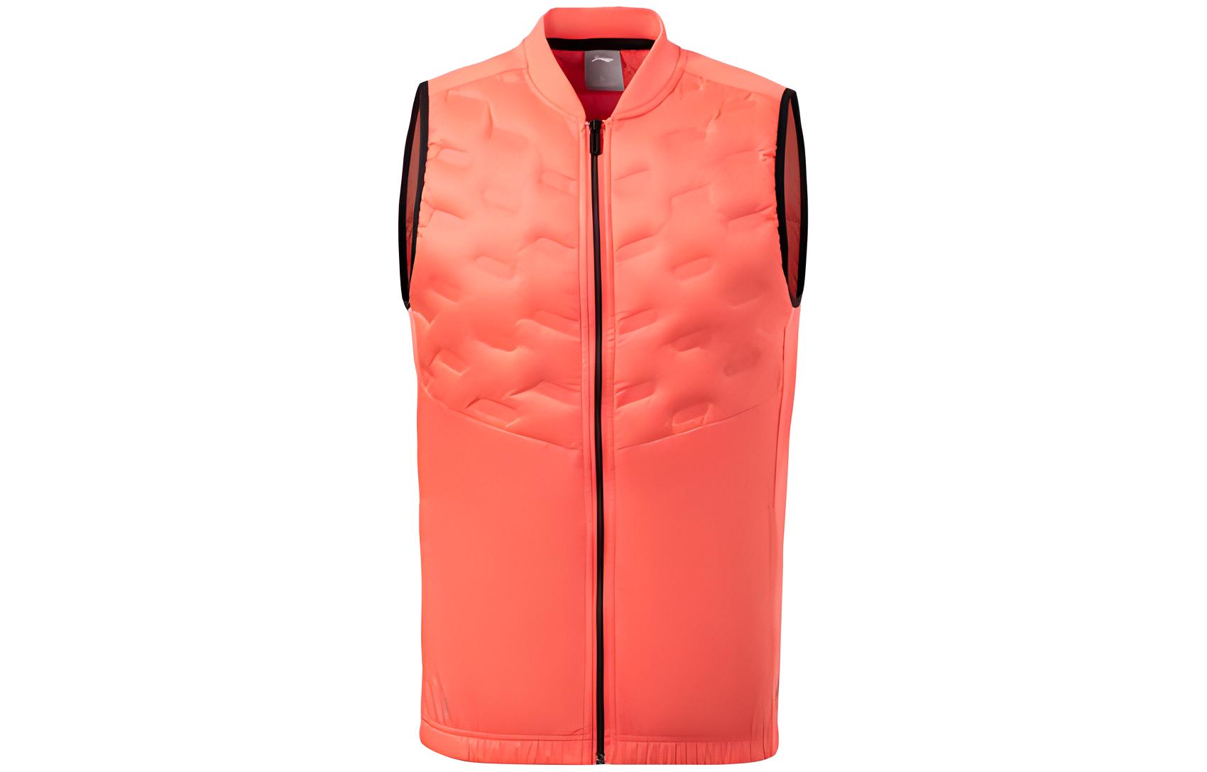Li Ning Running Collection Vest Men s Fluorescent Lip Orange AYMR059-4 XL