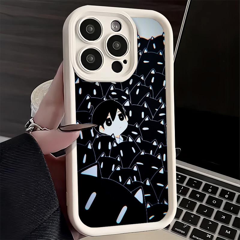 O-Omori Cartoon Game Phone Case for iPhone 16 17 Air 16E 15 Pro Max 14 Plus 13 12 Mini Capa Soft Shell Silicone Funda