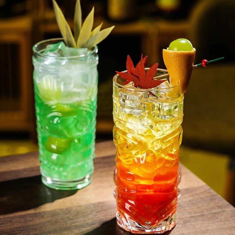 Crystal Glass Bar, Tiki Cup, Tiki Cup, Hawaiian Cocktail Cup, Ghost Face Cup, Gome Creation Water Cup
