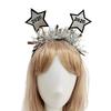 Glitters Tinsel Headbands Happy New Year 2026 Star Shape Practical Comfortable For Festival Event And Gatherings