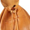 Great JACK GOMME Backpack Â· Daypack Logo embossed all leather Camel leather Women Used