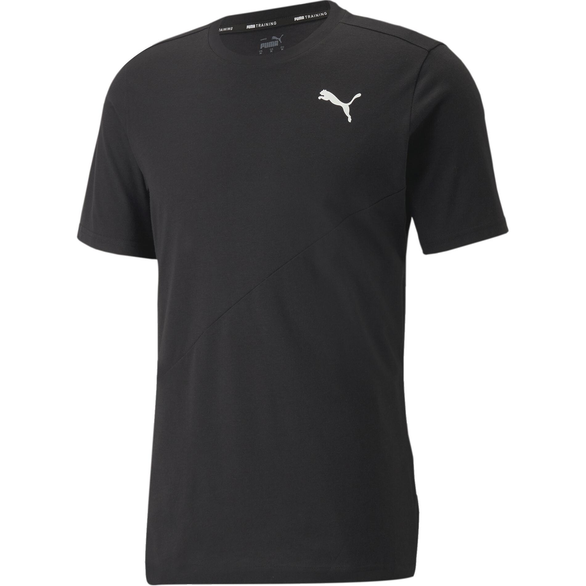 

PUMA Comfortable Versatile Short Sleeve T-Shirt Men tops Black 521537-01 M