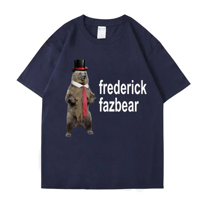 

Frederick Fazbear The Fancy Bear Fnaf Футболка Мужская Женская Забавная Мемная Одежда Футболка Чистый Хлопок Футболка большого размера с коротким рукавом S