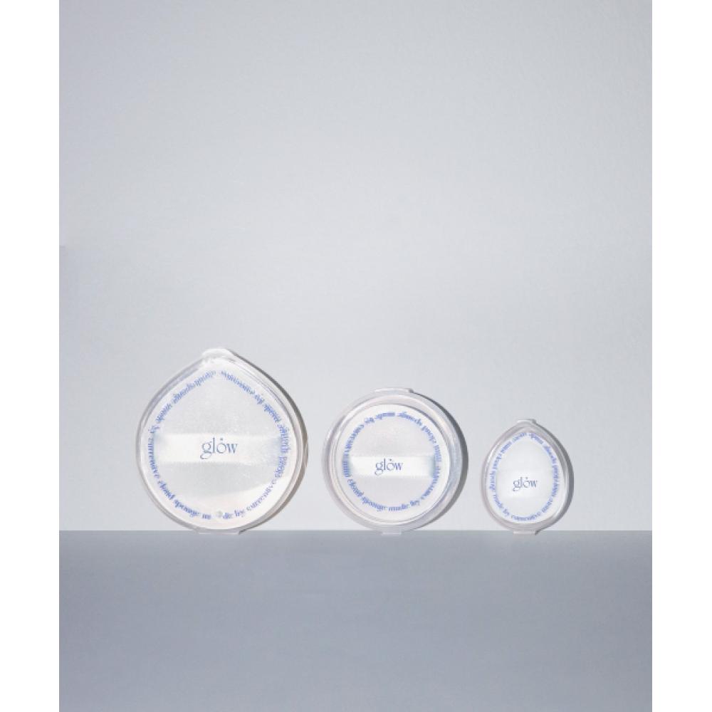 Светящаяся пуховка + футляр 3 шт. THE MINI CLOUD PUFF+3 CASES