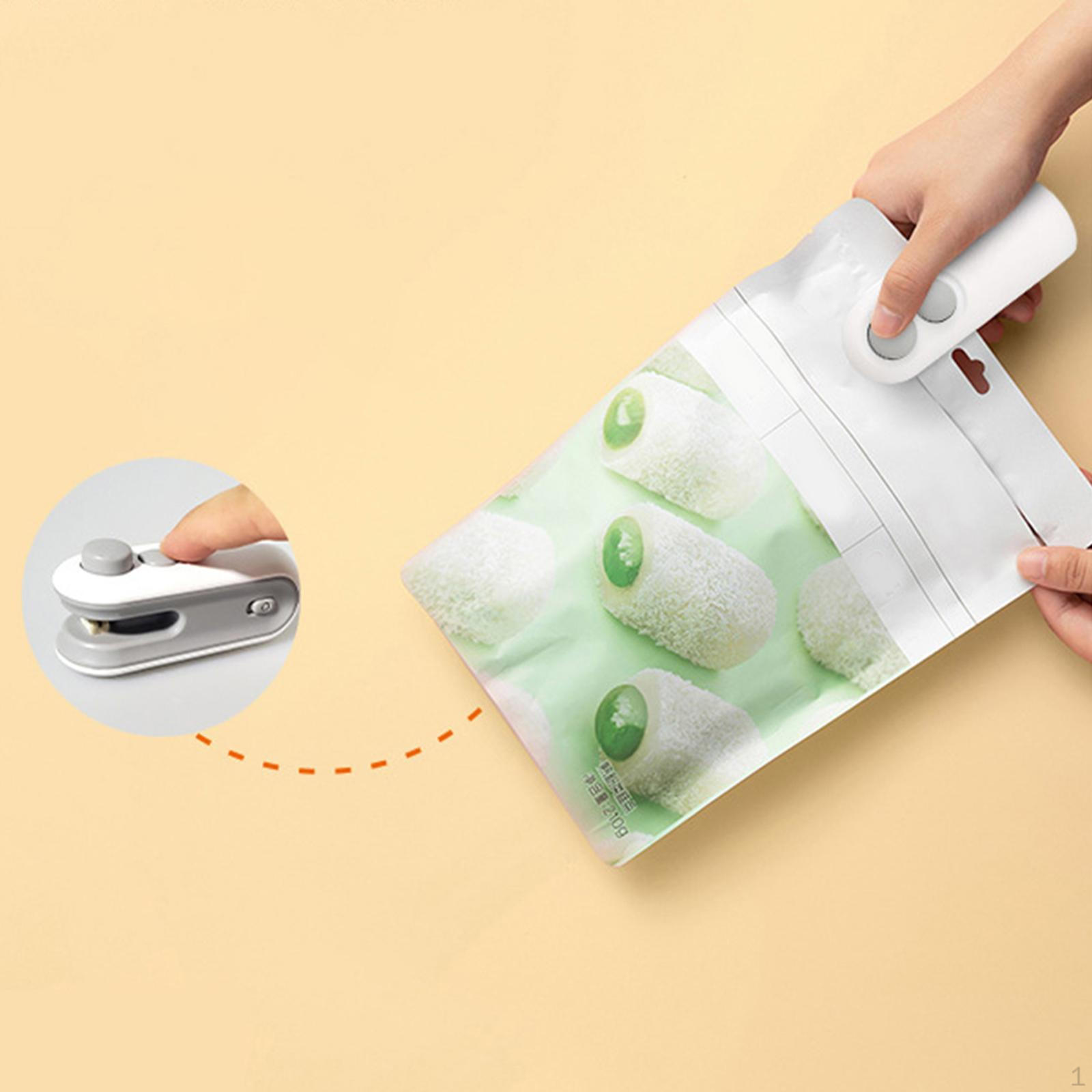 

Небольшая машина для запечатывания пакетов для хранения продуктов, печенья, овощей белый