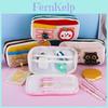 Canvas Student Pencil Case With Multifunctional Large Capacity For School Use