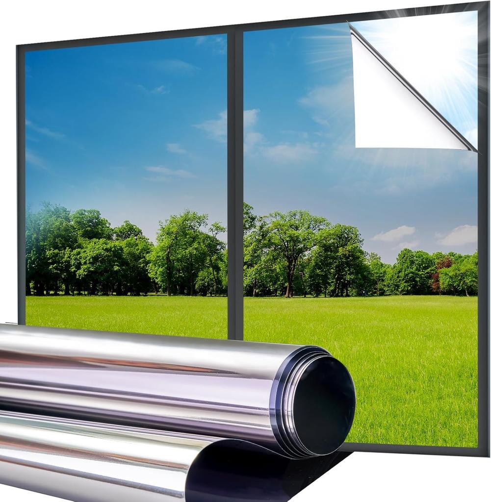 Lifetree Frosted Window Film Privacy Opaque Glass Film Non Adhesive Static Cling for Home Office 44 5x200 Cm