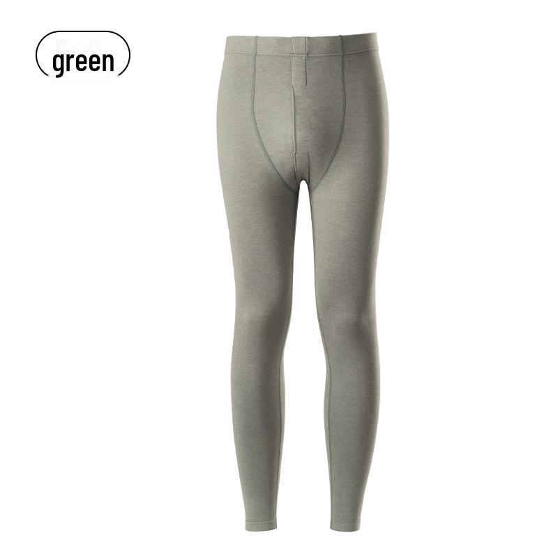 

Парные осенне-зимние теплые тонкие бархатные кальсоны Men s, L зелёный