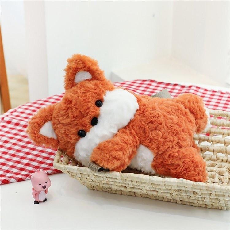 

Fox Plush Children Backpack Outdoor Leisure Storage Bag Cartoon Doll Cute Resting
