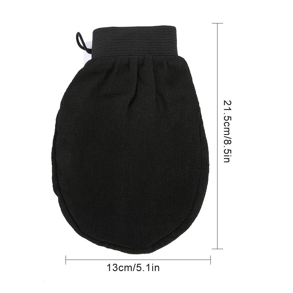 Bath Gloves Exfoliating for Men Women Full Body Spa Scrubber Scrubs Away Dead Cells For Soft Skin Shower Mitts(Round)