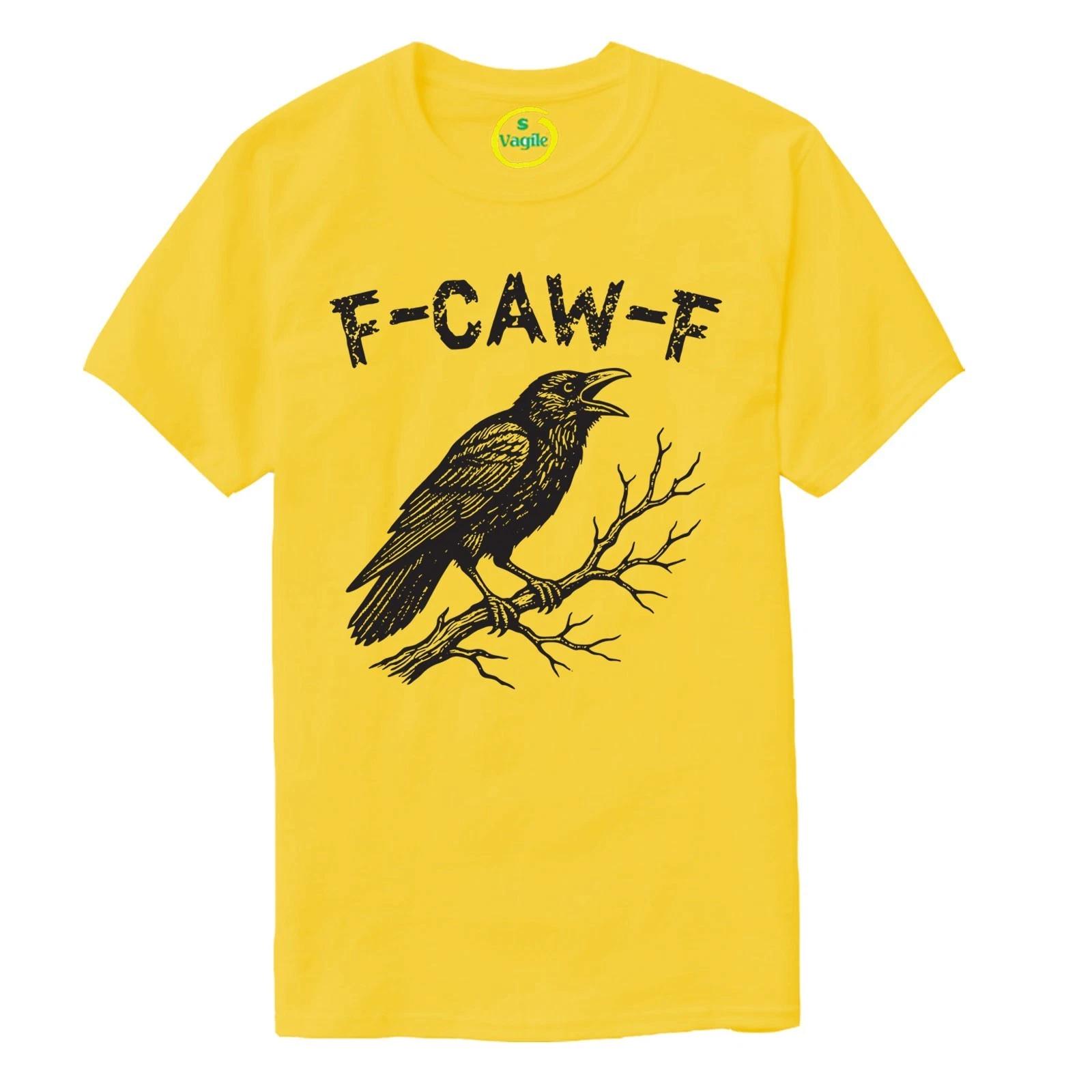 Funny Crow F-CAW-F T-Shirt | Unisex Humour Graphic Tee for  & Kids 130