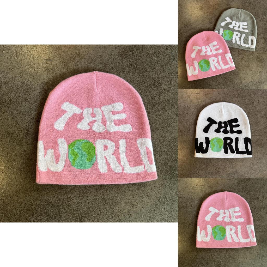 Knit Hat For Men And Women With Letter Pattern Warm Beanie For Fall And Winter Seasons