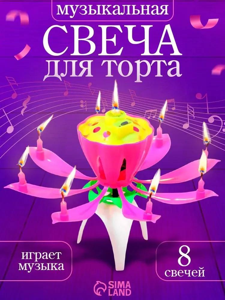Candles for cake "Aroma of a holiday cake" 12 cm x 8 cm 1 pc