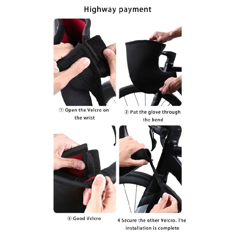 2 Stück Winter Fahrradhandschuhe Lenkerabdeckung Handschuhe für Mountainbike Kaltwetter Thermals Fahrradlenker Handschuhe