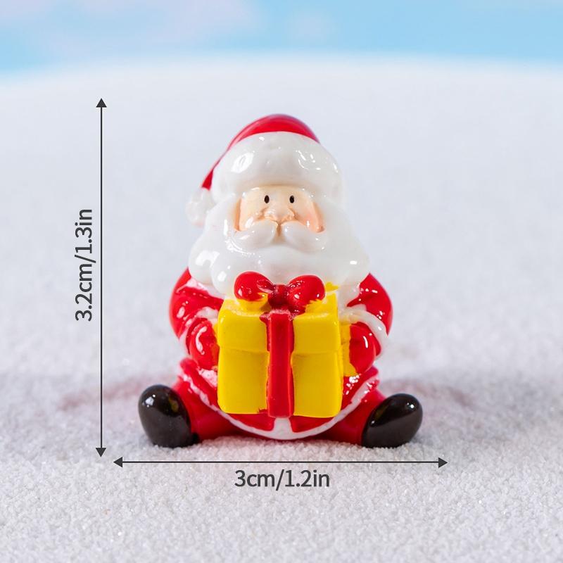 Santa Claus Statues Desk Accessorie Mini Cartoon Xmas Ornament Home Decorations Christmas Decorations 2025 Newa Year Gifts