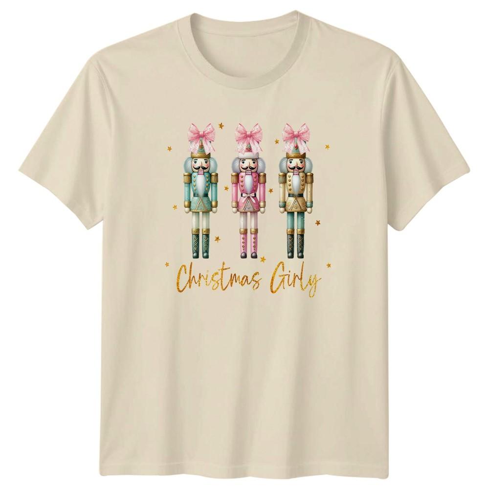 Christmas Girly Nutcracker Holidays Graphic Unisexs Unisexs Tee Festive Top