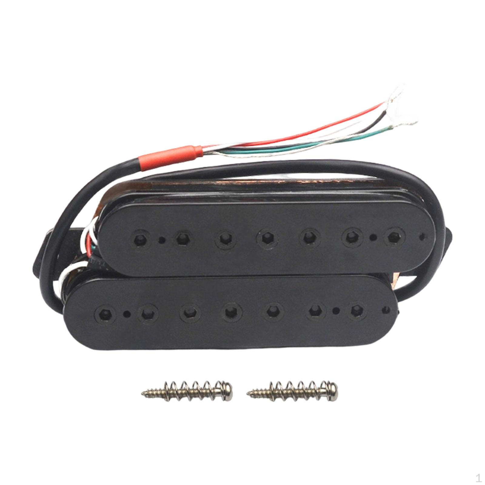 

7 String Humbucker Pickup for Electric Guitar Double Coil Replacement Black 50mm