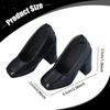1/3 Scale BJD Doll Shoes Mini High Heeled Dress up Accessories PU Leather Black 24 inch